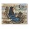 Designart - Arabian Woman Driving A Car I - Modern Print on Natural Pine Wood